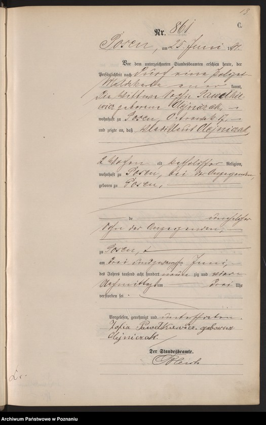 Obraz 16 z jednostki "Księga zgonów t. III"