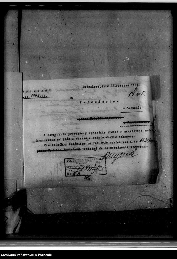 Obraz 10 z jednostki "Miasto Gniewkowo Podatki komunalne /ustawa z dnia 11.8.1923 Dz. URP nr 94 poz. 747/"