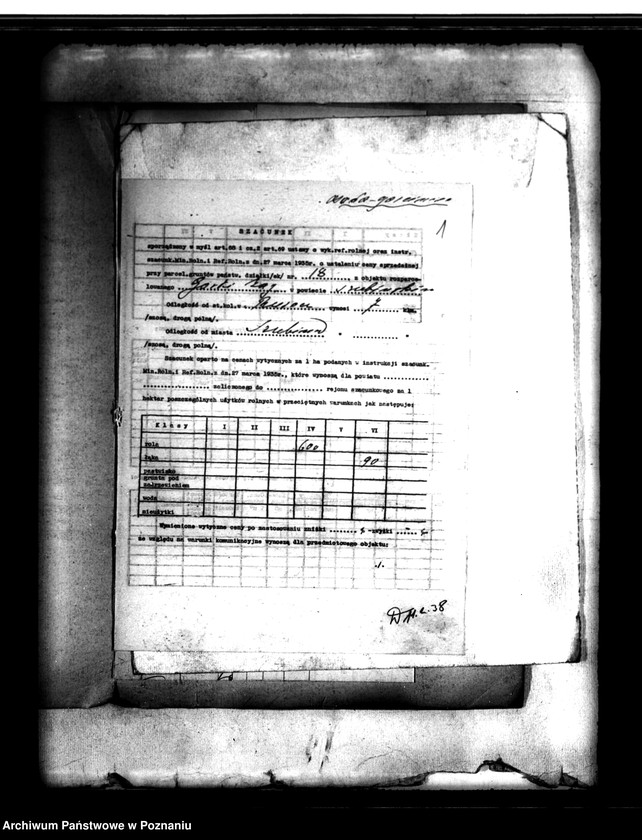 Obraz 5 z jednostki "Operat szacunkowy majątku Gorki-Zagajne powiatu szubińskiego"