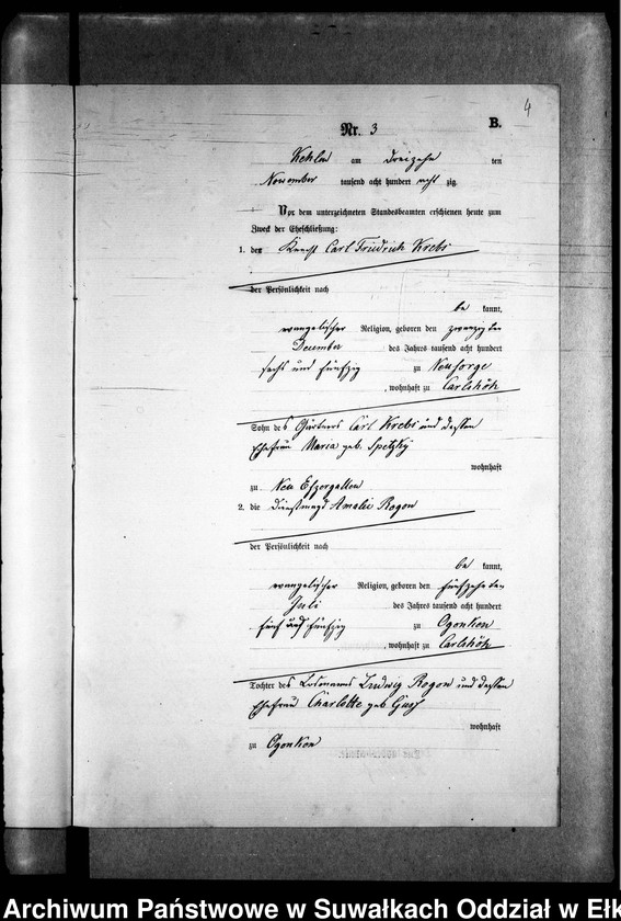 image.from.unit.number "Heiraths-Neben-Register des Preussischen Standes-Amtes Kehlen Kreis Angerburg"