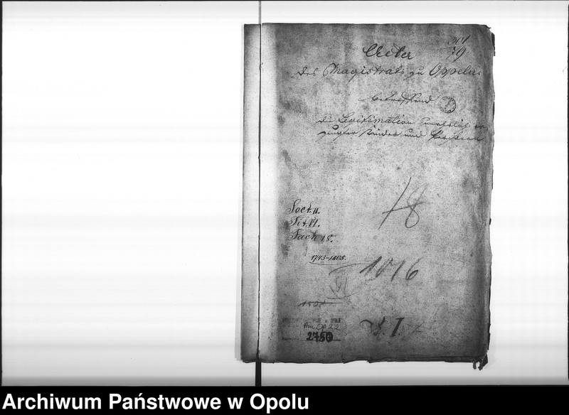 Obraz 4 z jednostki "Acta des Magistrats zu Oppeln betreffend die Legitimation unehelich erzeugter Kinder und Personen Vol. I"