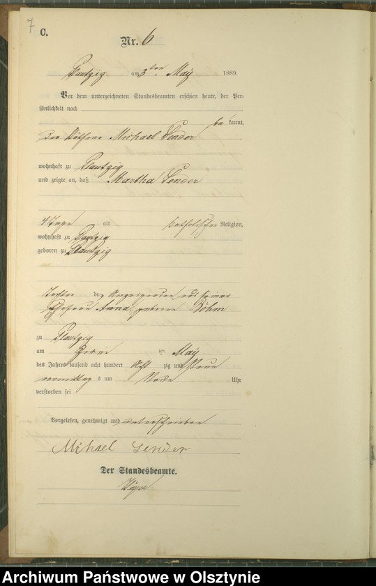 image.from.unit.number "Sterbe-Haupt-Register nr 1 - 23"