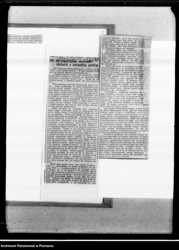 Obraz 9 z jednostki "Emigracja do Ameryki [wycinki prasowe]"