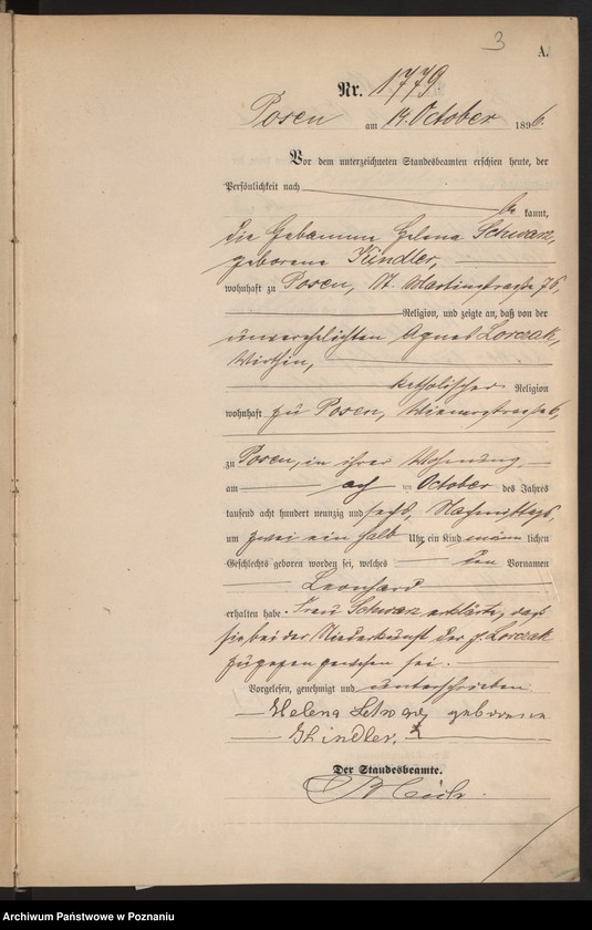 Obraz 6 z jednostki "Księga urodzeń t. IV"