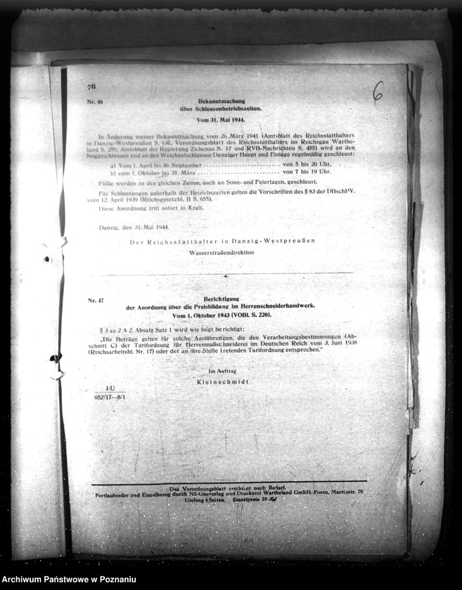 Obraz 10 z jednostki "Verordnungsblatt Nr. 9"