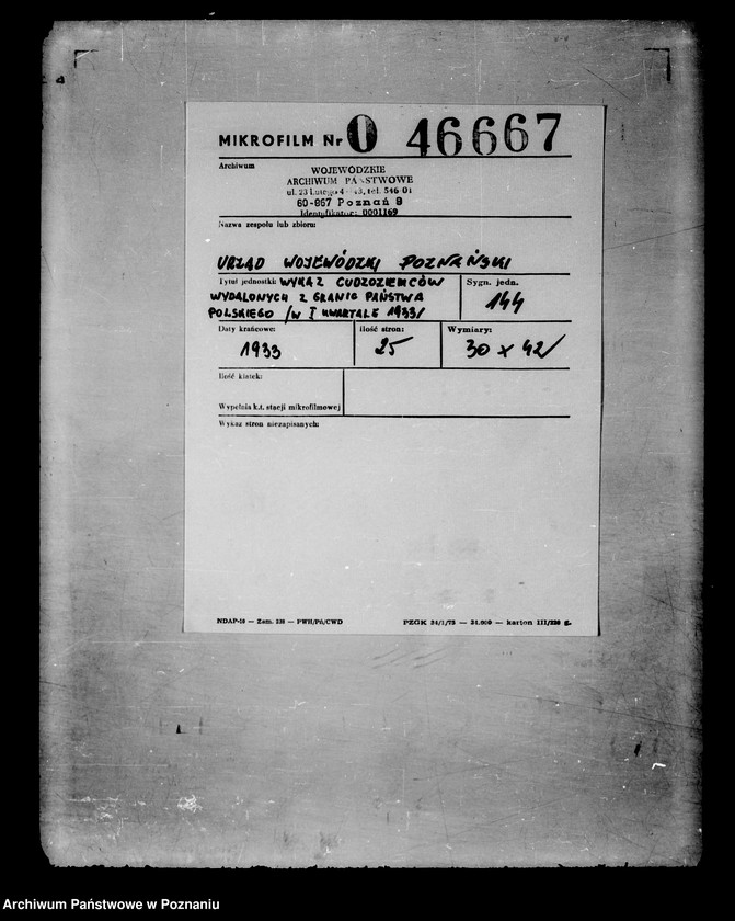 Obraz 2 z jednostki "/Wykaz cudzoziemców wydalonych z granic państwa polskiego/ w I kwartale.."