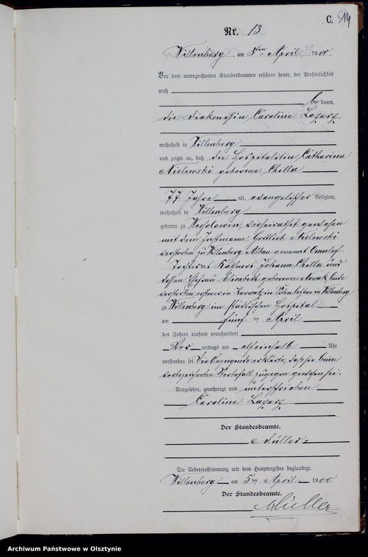image.from.unit.number "Sterbe-Neben-Register Nr 1 - 62"