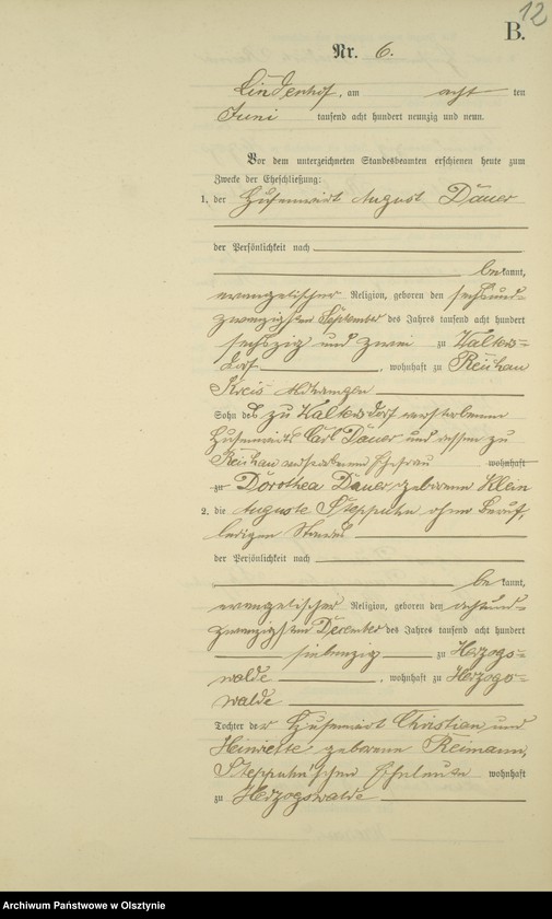 image.from.unit.number "Heiraths-Neben-Register Nr 1 - 16"