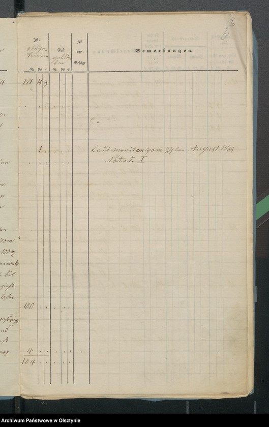 image.from.unit.number "Jahres Rechnung den beiden ewangelischen Kirchen zu Riesenburg"