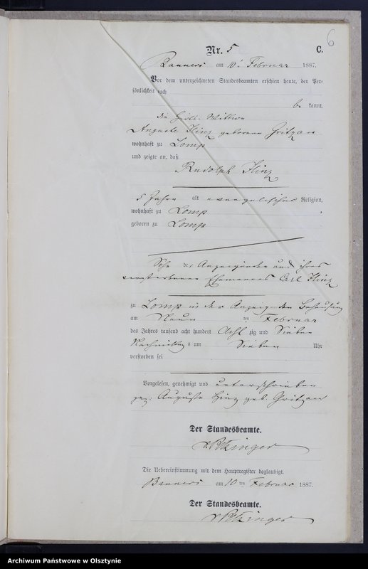 image.from.unit.number "Sterbe-Neben-Register Nr 1 - 27"