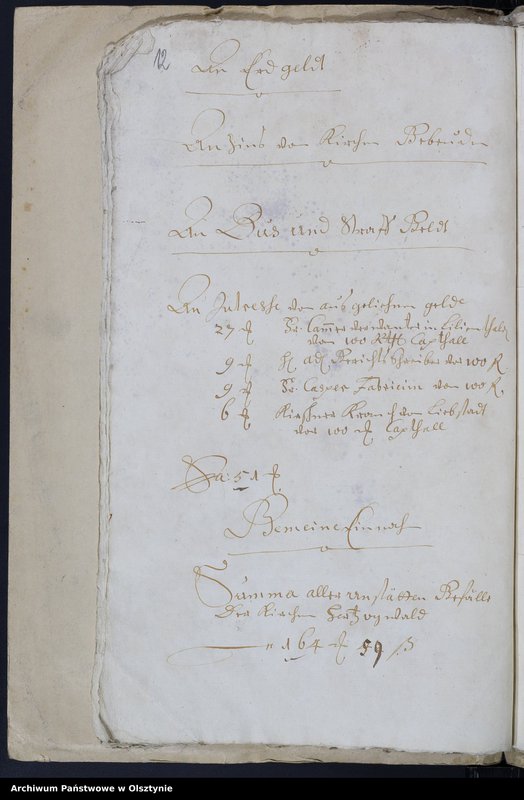 image.from.unit.number "Kirchen Rechnung des Kirchspiels Herzogswalde"