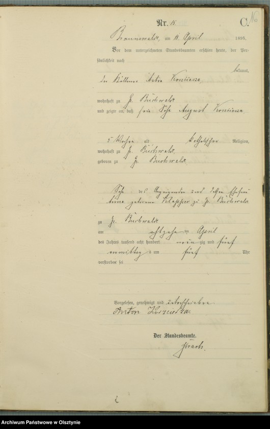 image.from.unit.number "Sterbe-Haupt-Register Nr 1 - 51"