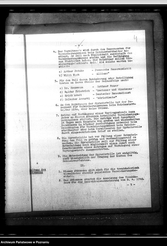 Obraz 8 z jednostki "Umowa pomiędzy różnymi zakładami ubezpieczeń w sprawie działalności w Kraju Warty"