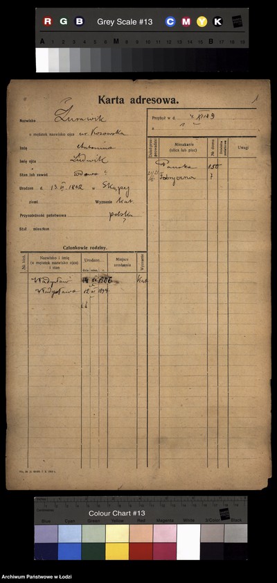 image.from.unit.number "[Spis ludności Łodzi] Żórawiak - Zybrand"