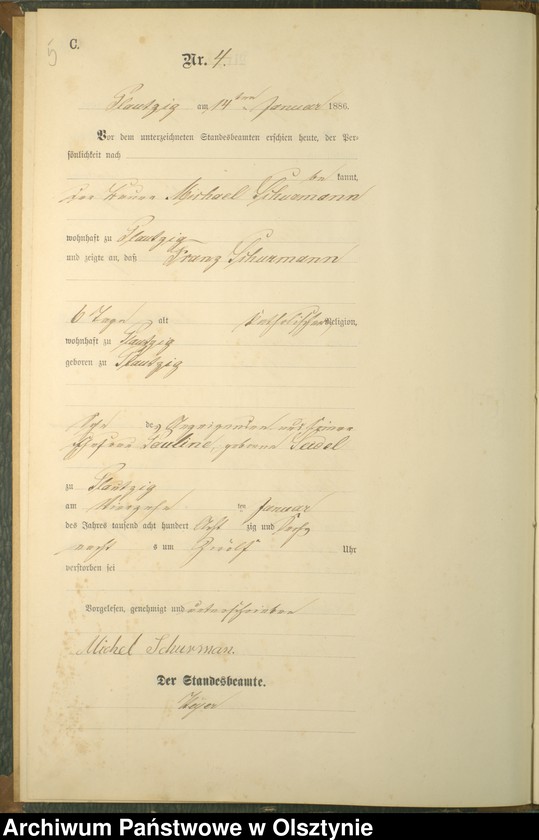 image.from.unit.number "Sterbe-Haupt-Register Nr 1 - 27"