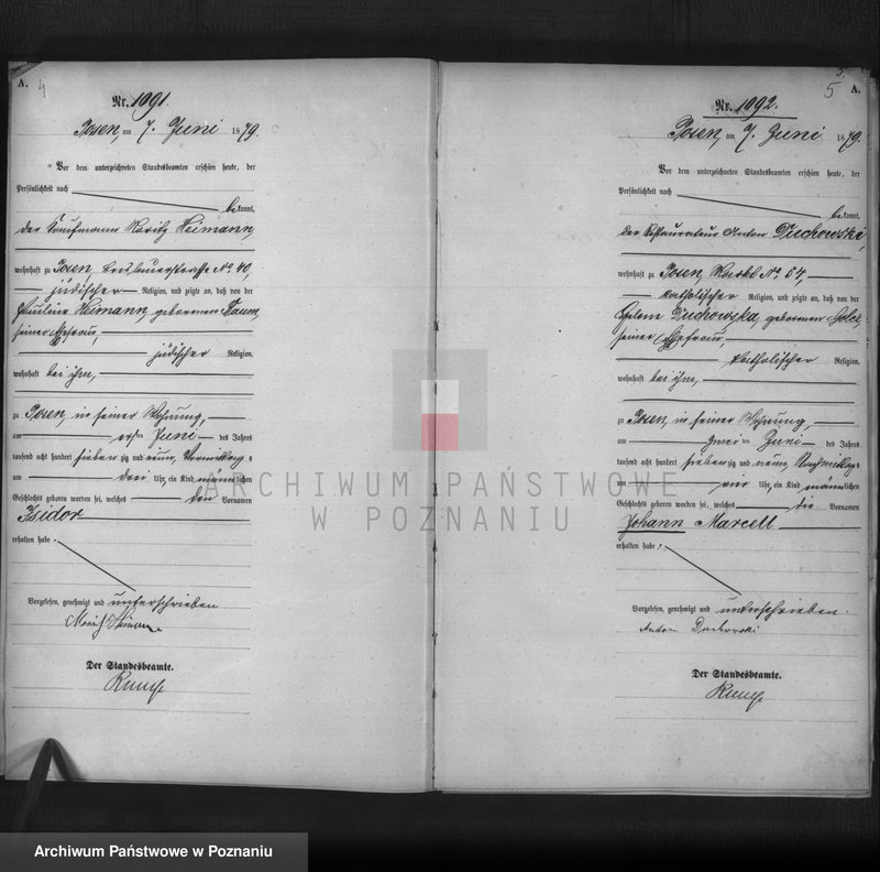 Obraz 4 z jednostki "Księga urodzeń t. III"