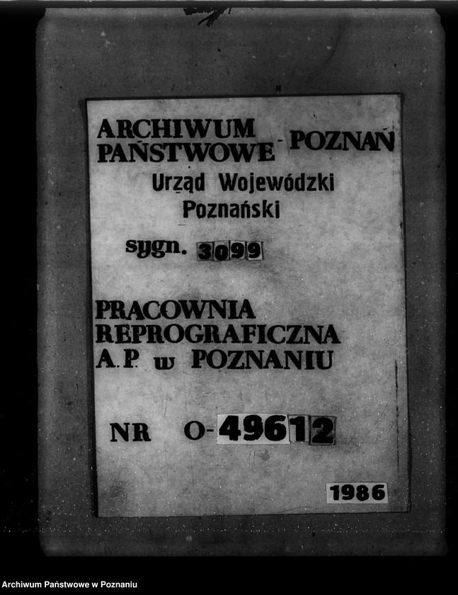 Obraz 9 z jednostki "/Księga kontroli prac parcelacji prywatnej powiatu żnińskiego/"