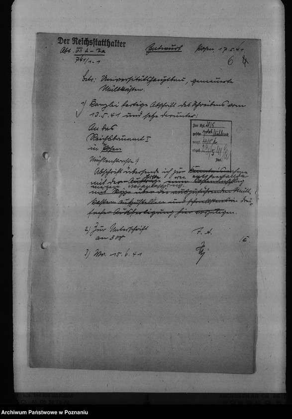 Obraz 10 z jednostki "Umbau- und Ausbauarbeiten für die Reichsuniversität Posen"