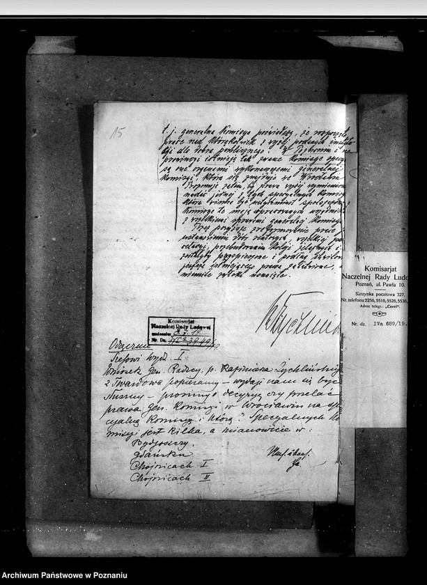 Obraz 19 z jednostki "Sprawy prawne Komisja Generalna w Poznaniu"