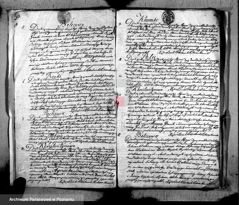 Obraz 3 z jednostki "Akta urodzonych, zaślubionych i zmarłych"