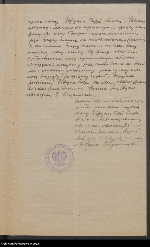 Obraz 10 z jednostki "Emil Pfeiffer i S-ka- reprezentacja firm krajowych i zagranicznych, sprzedaż towarów w ich imieniu"