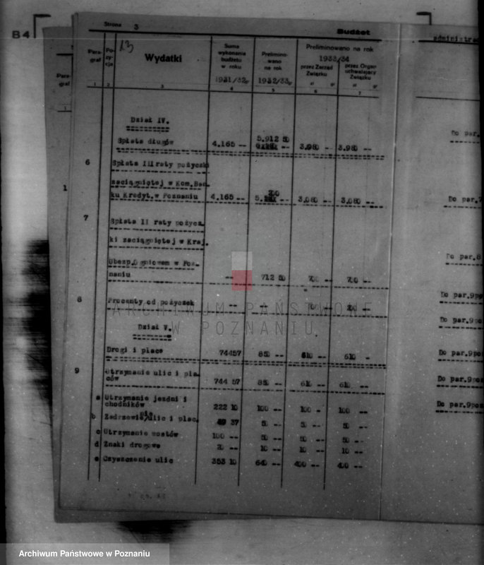 Obraz 17 z jednostki "/Sprawy budżetowe miasta Mikstatu/"