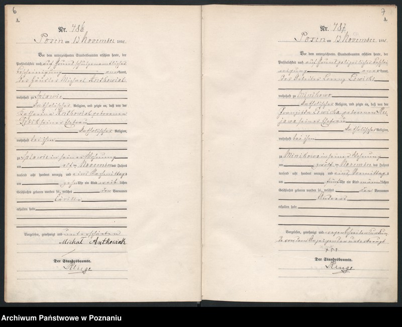 Obraz 6 z jednostki "Księga urodzeń t. II"