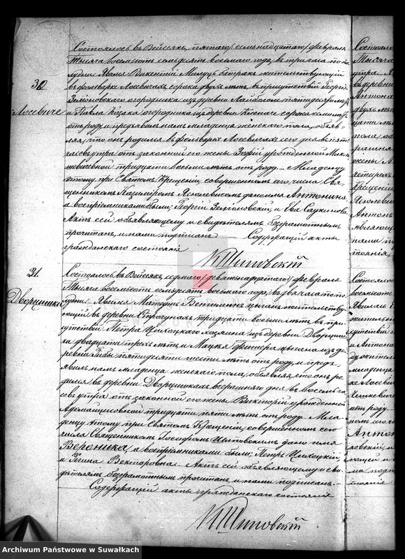 image.from.unit.number "Duplikat aktov rodivšichsja, umeršich i brakosočetavšichsja vejsejskogo rimsko-katoličeskogo prichoda na 1878 god"