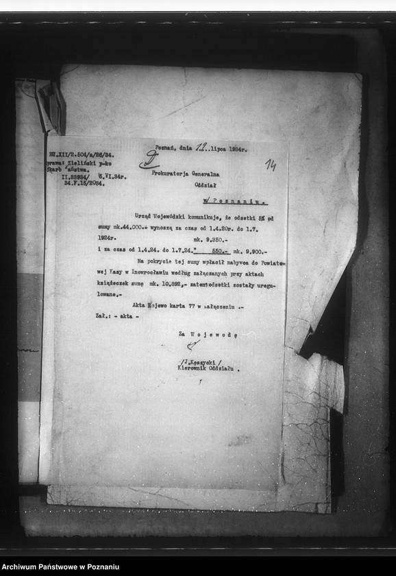 Obraz 18 z jednostki "Przerachowanie hipoteki ciążącej na nieruchomości Rojewo karta 77 Franciszek Zieliński"