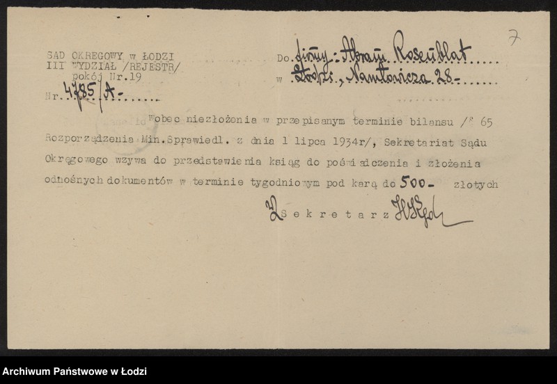 Obraz 9 z jednostki "Abram Rozenblat- sprzedaż resztek"