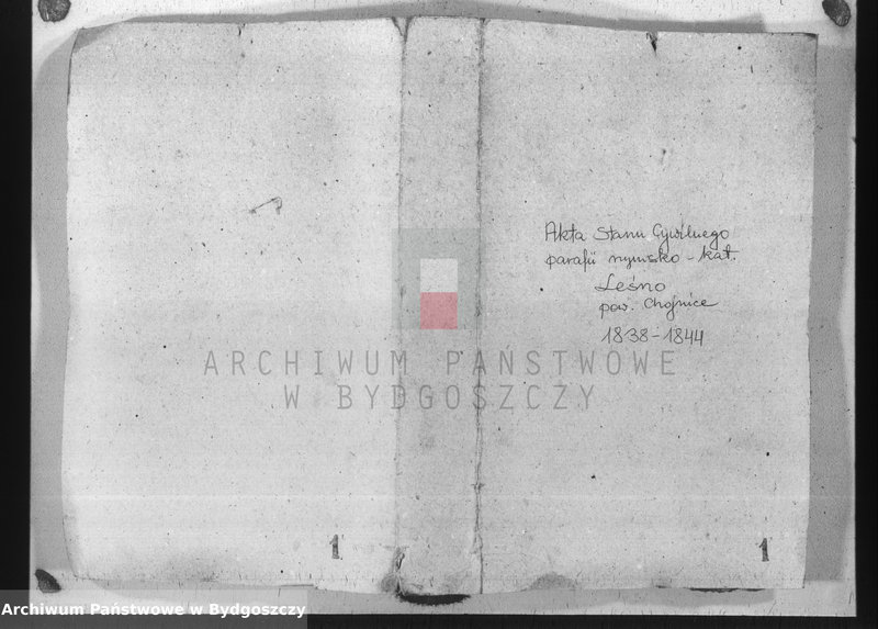 image.from.team "Akta metrykalne parafii rzymskokatolickiej w Leśnie, pow. Chojnice"