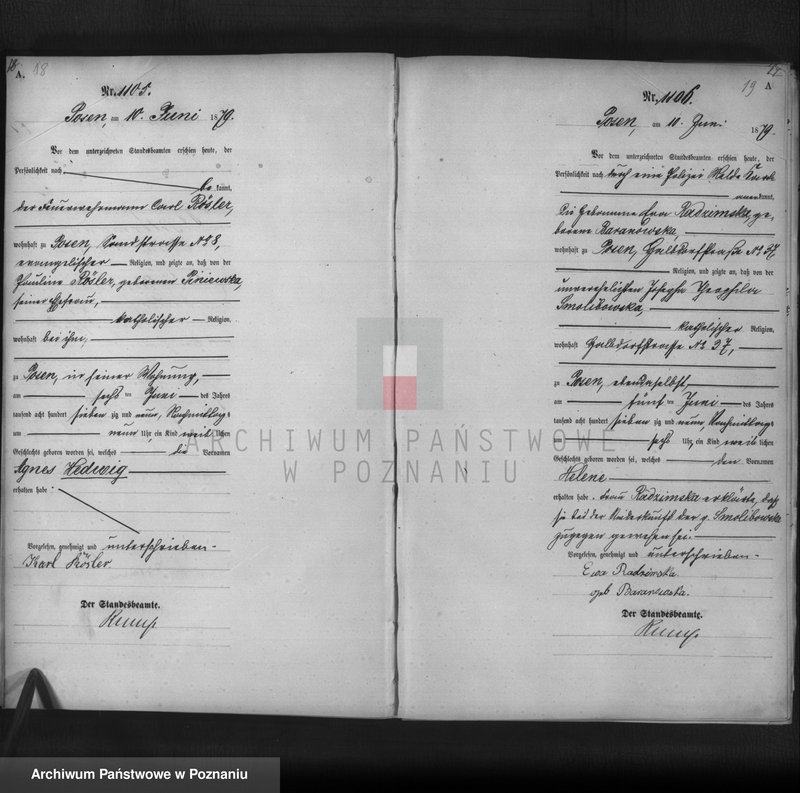 Obraz 11 z jednostki "Księga urodzeń t. III"