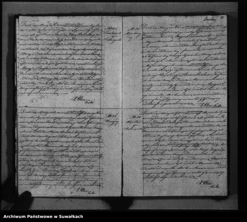 image.from.unit.number "Duplikat do zapisywania aktów urodzeń, małżeństw i zeyścia parafii Ewangelicko-augsburskiej w Wiżajnach"