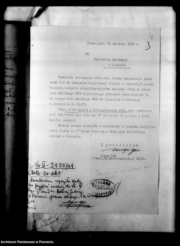 Obraz 8 z jednostki "Prywatne Liceum i Gimnazjum Żeńskie imienia Królowej Jadwigi w Poznaniu"