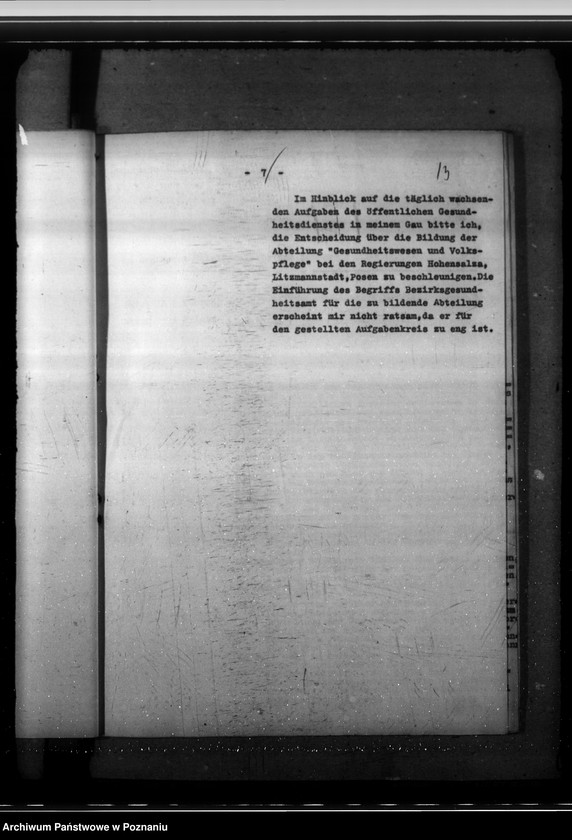 Obraz 18 z jednostki "Organisation des öffentlichen Gesundheitsdienstes. Bildung von Medizinalabteilungen. Führung des öffentlichen Gesundheitsdienstes. Robert - Koch - Ehrung"