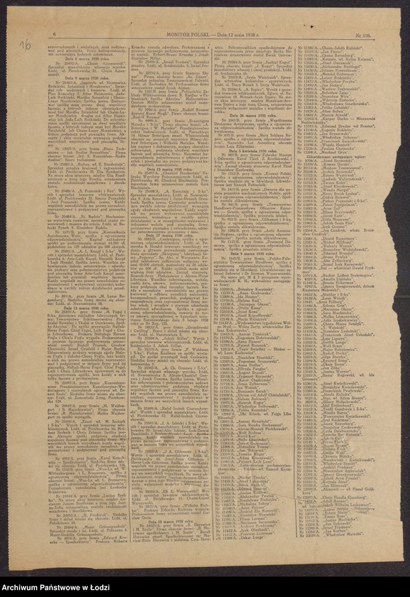 Obraz 18 z jednostki "Boruch Wajcman, Juda Lajb Goldhamer- sprzedaż mydła, olejów, tłuszczów"