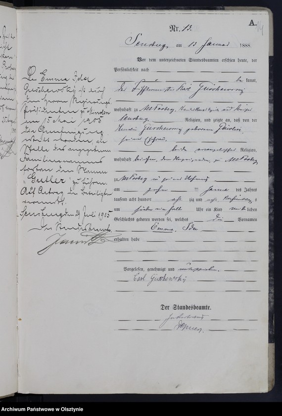 image.from.unit.number "Geburts-Haupt-Register,Tom I,Nr 1 - 158"