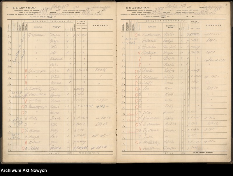 image.from.unit.number "Księga pasażerów wyjeżdżających na SS Leviathan."
