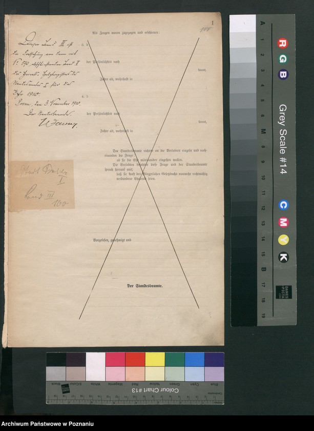 Obraz 2 z jednostki "Księga miejscowa małżeństw tom III [Rejestr główny małżeństw]"