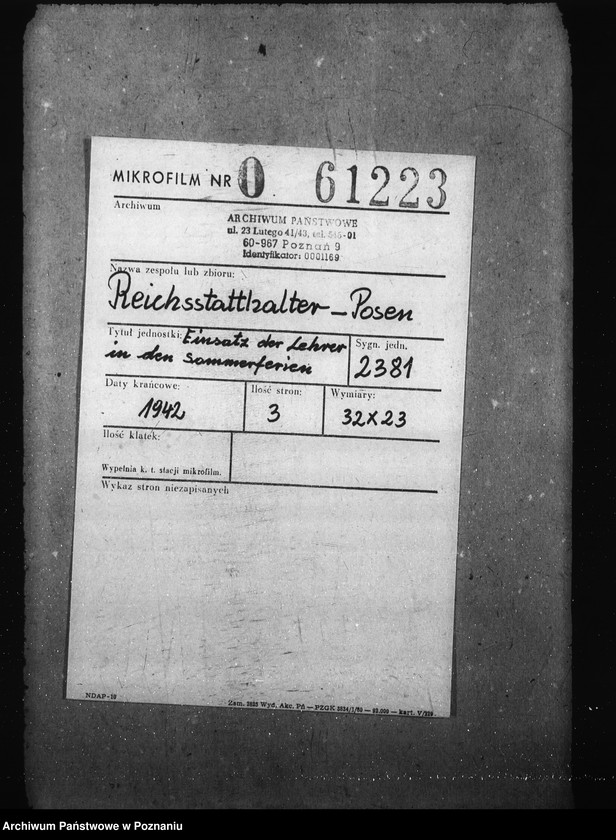 Obraz 2 z jednostki "Einsatz der Lehrer in den Sommerferien"