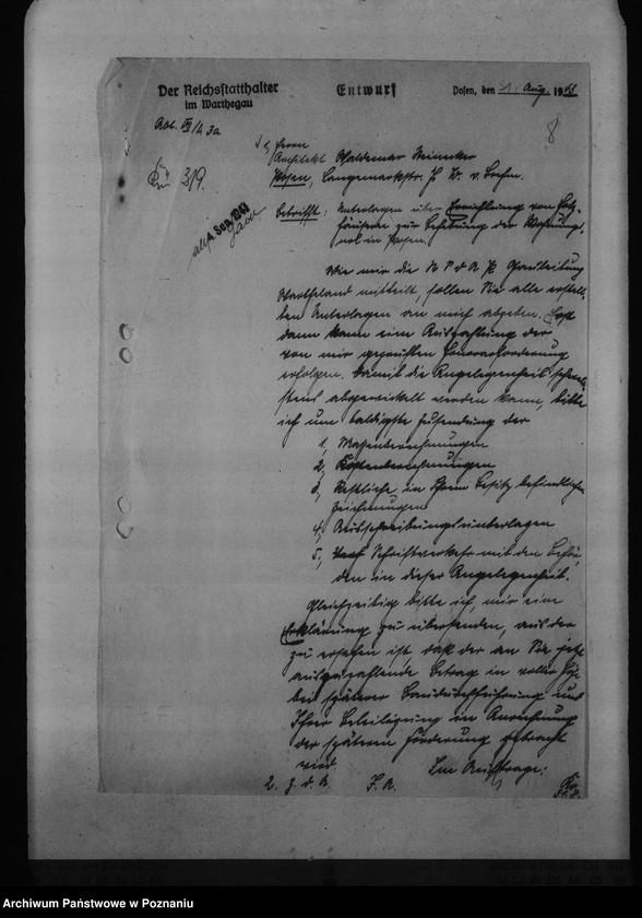 Obraz 12 z jednostki "Errichtung von Holzhäusern in Posen. Kreisschulungsburg. Reichsarbeitsdienst- Baracken, Schlaupe, Kreis Kempen"