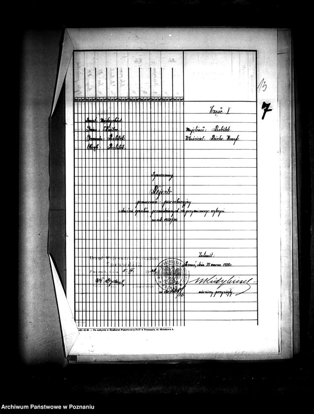 Obraz 18 z jednostki "/Majątek Prusim-Rozbitek powiatu międzychodzkiego parcelacja"