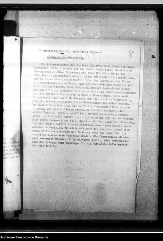 Obraz 13 z jednostki "Finanzpolitik des Landrats in Kempen (Kępno)"