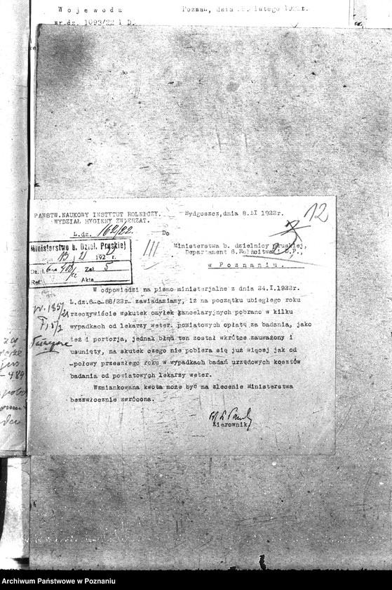 Obraz 17 z jednostki "Pow. lekarz Weterynaryjny Poznań-Wschód"