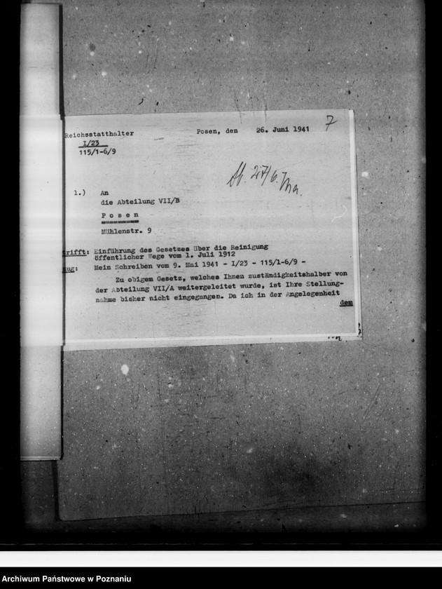 Obraz 11 z jednostki "Einführung des Gesetzes über die Reinigung öffentlicher Wege"