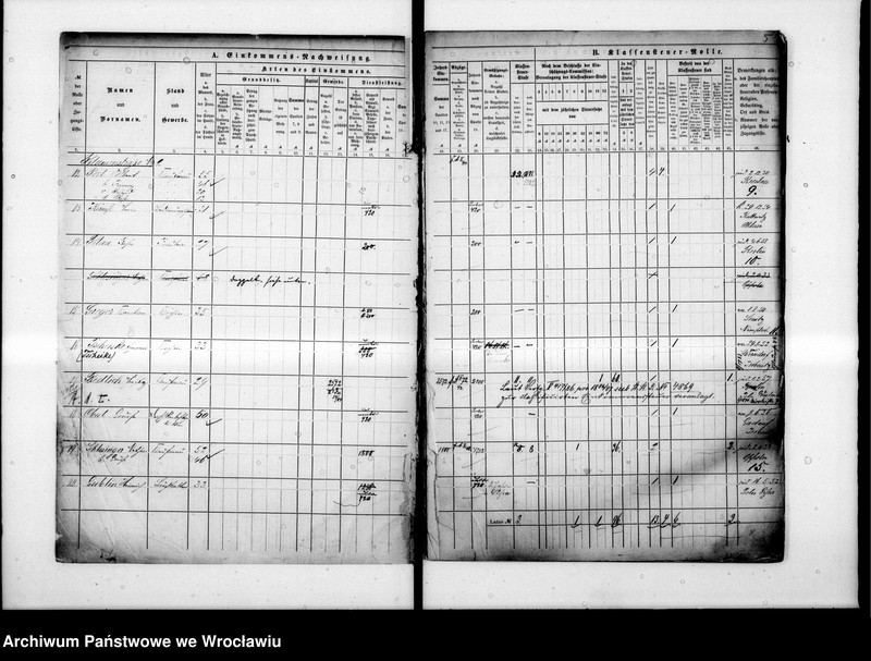 image.from.unit.number "Klassensteuerrolle nebst Eikommens - Nachweisung"
