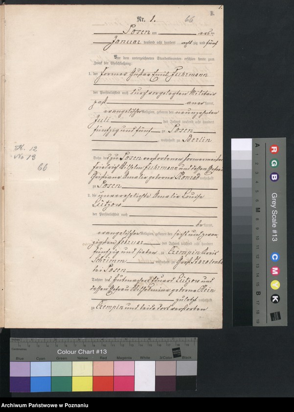 Obraz 3 z jednostki "Księga małżeństw"