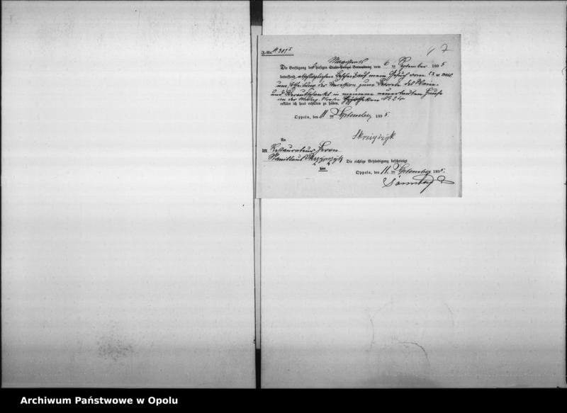 Obraz 10 z jednostki "Acta des Magistrats zu Oppeln betreffend die Gastwirtschaft an der Malapaner-Chaussee von Klusche Vol. I"