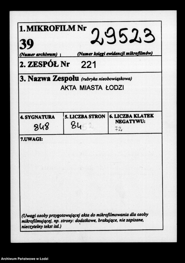 Obraz 2 z jednostki "Akta tyczące się świadectw przesiedleń"