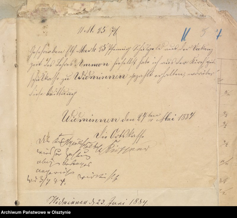 image.from.unit.number "Einnahme und Ausgabe Beläge der Kirchspielsschulkasse zu Widminnen"